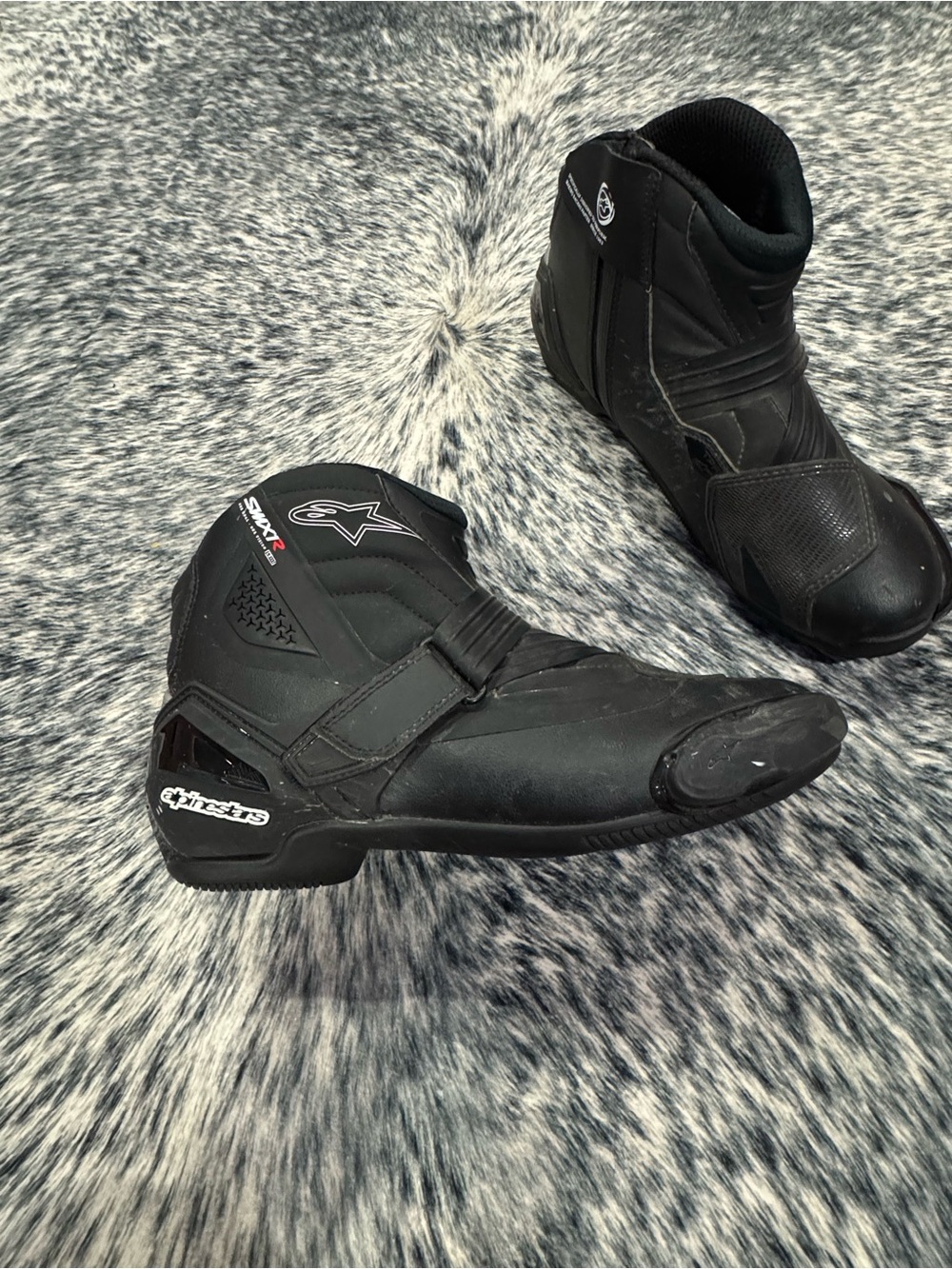 Alpinestars Black Men’s Motorcycle Riding Boots - Mid-High Ankle